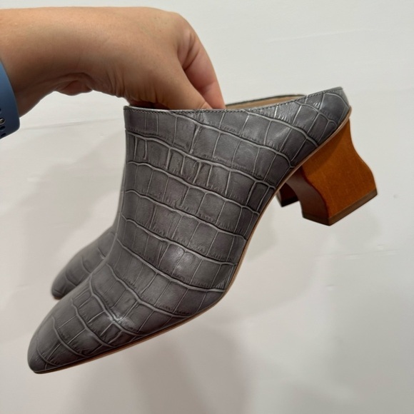 Rejona Pyo Andi Mule Shoe Size 39 EU Leather Square Toe - Picture 8 of 11